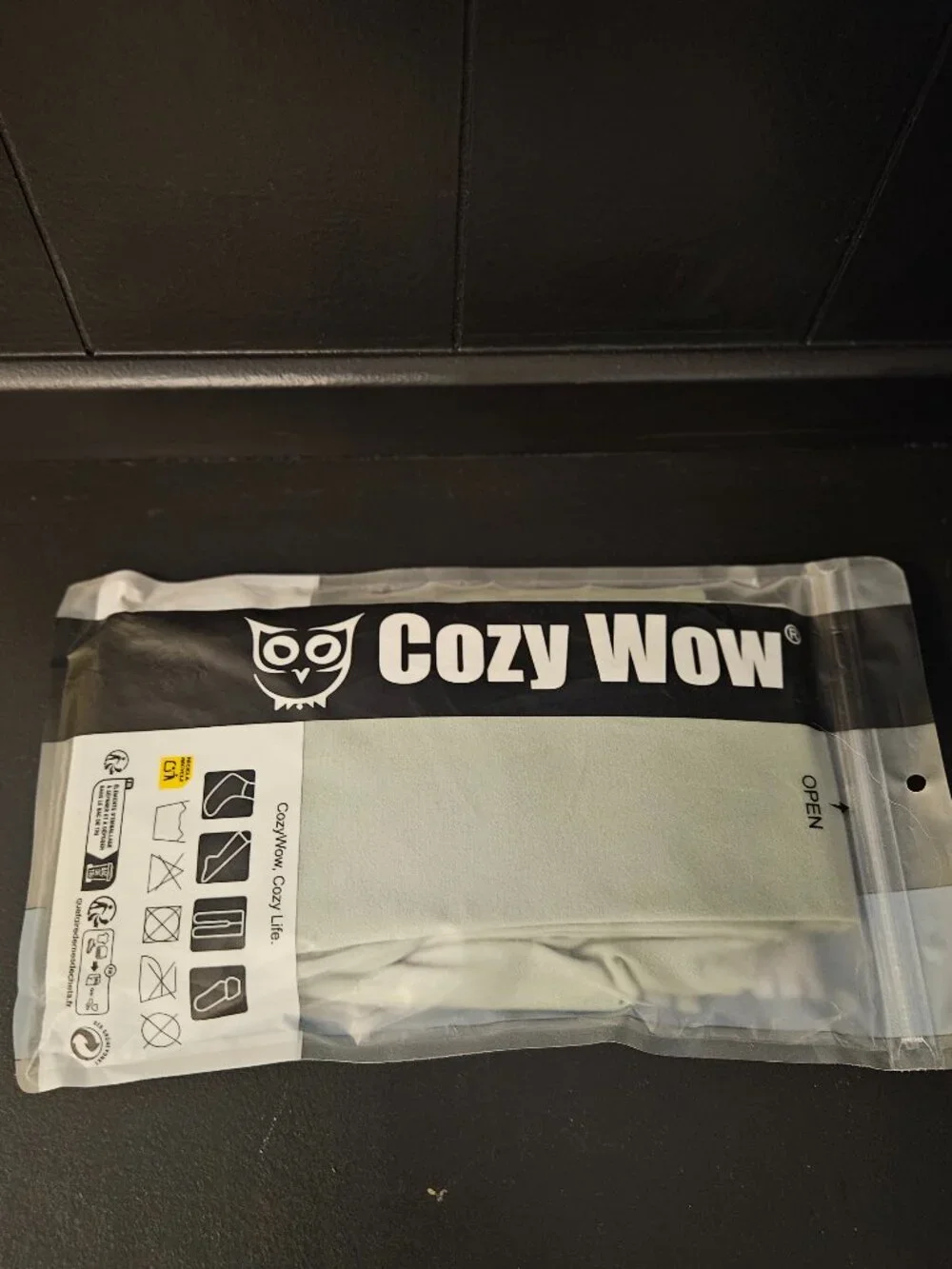 CozyWow Footed Tights L XL Light Green Nylon Spandex NEW